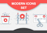 modern icons custom icon and vector icons design